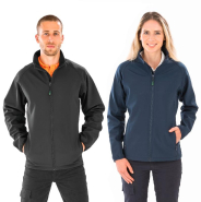 Veste softshell homme recyclée - polyester recyclé TOPGREEN - coupe-vent et respirante - Réf: R901M_4