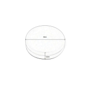 Plafonnier LED 18W saillie rond - 120° - réf DOSAI18W4K - lumière 4000K - aluminium - Φ180xH55mm_4