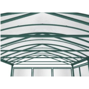 Abri vélos et motos voûte XXL - surdimensionné, extensible, avec structure en acier galvanisé et toiture en polycarbonate anti-UV_4