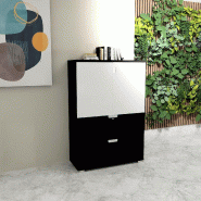 Armoire de direction TAK  hauteur 147 cm - Mobel Linea - Noir_4