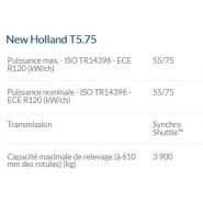 T5.75 tracteur agricole New Holland - 55/75 kW/CH - cabine VisionView™, moteur FPT F5C Tier 4A, transmission Dual Command™ 40 km/h ECO_4