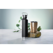 Thermos à double paroi en acier inoxydable - Isolation en cuivre - 650 ml - Noir_4