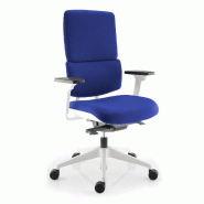 Fauteuil de bureau Wi Max avec coque blanche - Sokoa. - Oui, Bleu Roy ABL_4