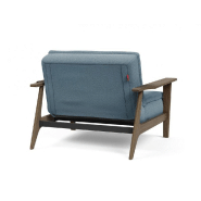 Fauteuil design convertible Innovation Living Dublexo Frej Soft Indigo - Couchage 90x115 cm - Piétement chêne fumé_4