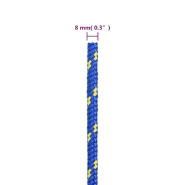 Vidaxl corde de bateau bleu 8 mm 50 m polypropylène 152449_4