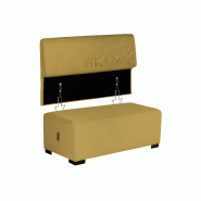 Canapé 2 places jaune safran_4