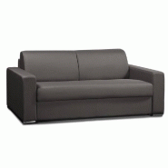 Canapé convertible 2-3 places SELECT - Matelas 16 cm mousse visco-élastique - Sommier à lattes 120x197 cm - Taupe_4
