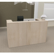 Bureau d'accueil Delta First monocolor - Mobel Linea - 144, Acacia clair_5