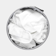 Corbeille à linge Brabantia - 35 litres - White - Ouverture Quick-Drop - Sac à linge en coton - Pratique et élégante_4