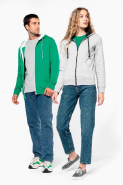 Sweat-shirt zippé à capuche contrastée - Kariban - Réf: K466 - 80% coton peigné, 280 g/m²_4
