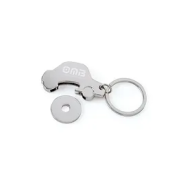 Porte-clés publicitaires jetons 'Cars' - métal brillant - 5x3x0,6 cm - personnalisable_4