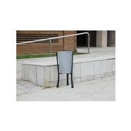 Poubelle publique Up26 - Corbeille Minsk - Novatilu - 65 litres - Bac en acier zingué peint_4