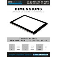Icom - Porte-affiche LED double face A3 - Ultra haute luminosité 6000 lumens - Immocom_4