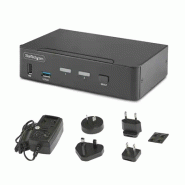 Switch KVM DisplayPort 2 Ports - 8K 60H/4K 144Hz, àÉcran Unique, DisplayPort 1.4, 2 Ports USB 3.0, 4x_4