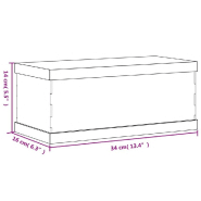 Vidaxl boîte d'affichage transparente 34x16x14 cm acrylique 154923_4