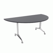 Table de réunion ½ lune Net - Mobel Linea - Blanc, Anthracite_4