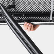 Table à repasser taille C -124 x 45 cm, pour centrale vapeur - Denim Grey avec support métallique XL Brabantia_4