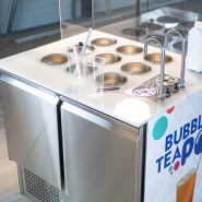 Meuble réfrigéré tout-en-1 pour Bubble tea - 9 bacs GN - 220L_4