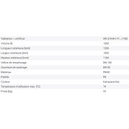 266167W - Cuve IBC pour produits dangereux, 1000 litres, palette PE, ouverture DN 150, sortie DN 50_4