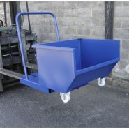 Benne basculante manuelle (BBM) - 1500 litres - fabrication française - ouverture par levier et loquet de sécurité_4