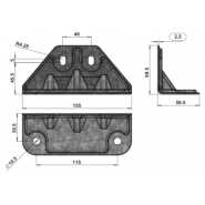 Pergola aluminium et polycarbonate 430x295,5cm martinique 4300 palram_4
