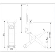 FJ40 - Crics rouleurs AC Hydraulic - Capacité 4,0 t/5,0 t - Hauteur minimale 55 mm_4