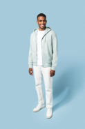 Sweat-shirt écoresponsable zippé à capuche homme - Réf: K4030 - Kariban - 85% coton biologique, 15% polyester recyclé - Coupe droite - Poches kangourou_4