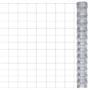 Vidaxl clôture de jardin acier galvanisé 50x1,25 m argenté 149514_4