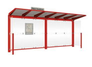 Abri Venise - Profondeur 1500 mm - Hauteur sous toiture min 2250 mm / max 2390 mm - Toiture polycarbonate bronze 8 mm_4