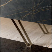 Meuble 4 portes Bloom - Quadrifoglio. - Noir désire brillant, Or, Laqué anthracite / noir désire brillant_4