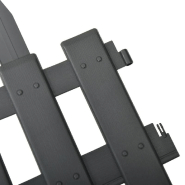 Vidaxl bordures de pelouse 25 pcs anthracite 10 m pp 314683_4