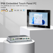 Panel PC industriel fanless 10.1 pouces 16:10 WXGA pour HMI, supervision et automatisation - EVI-10WAC - Intel Core i3/i5/i7, IP66, TPM 2.0_4