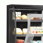 Vitrine réfrigérée libre service basse 600mm Profondeur 740mm NOC60CC TEFCOLD_4