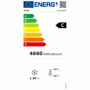 Armoire réfrigérée vitrée négative Noir 2 portes 1300L Atosa_4