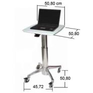 Laptop Mini Cart H Class - Chariot informatique médical ajustable - Ergonoflex - 13,60 kg_4