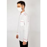 Veste de cuisine mixte - modèle Opio - col mao - personnalisable - Made in France_4