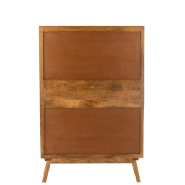 Buffet design TANY - 4 portes, 1 niche en bois de manguier - 104x158x40 cm_4
