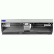 Hotte murale Inox - 2m80 - avec moteur, régulateur, filtre et éclairage - P 700 mm | GGM_4