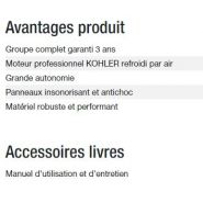 Prestige 3000 groupe électrogène - Kohler - 2,80 kW puissance maximale - 230V - 50Hz_4