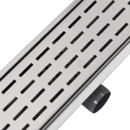 Vidaxl drain de douche linéaire 1030x140 mm acier inoxydable 142182_4