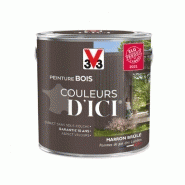 Peinture bois extérieur couleurs d'ici® V33 - Marron brûlé velours 2L - Ultra-couvrante et résistante 10 ans_4