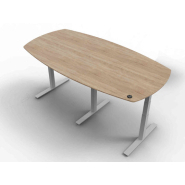 Bureau motorisé MEETDESK - idéal pour réunions dynamiques - Hauteur ajustable 65 à 130 cm - 2 moteurs - Garantie 5 ans_4