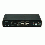 ROLINE Switch KVM Dual Head Audio, HDMI, 4K60, 1 Utilisateur - 2 PCs_4