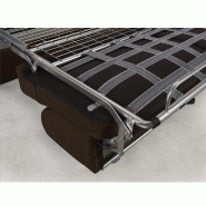 Canapé convertible Day Express - mono assise - matelas 14 cm polyuréthane haute résilience - marron chocolat - fabrication italienne_4