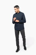 Chemise col mao manches longues - Réf: K515 - Kariban - 65% polyester / 35% coton popeline - Facile d'entretien_4