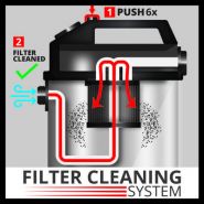 Te-VC 2025 SACL - Aspirateur eau et poussière - Einhell - 25L - Cuve inox robuste et filtration HEPA_4