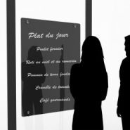 421-091 - Porte-visuel de comptoir - Etiq Création - effet ardoise - PVC - utilisation avec feutres craie_4