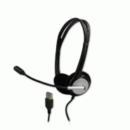 MCL CSQ-M/USB casque Avec fil Arceau Bureau/Centre d'appels USB Type-A Noir, Argent_4