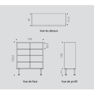 Prestige - Armoire ouverte design et élégante avec système push-to-open - Buronomic_4