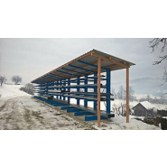 Rayonnage cantilever avec toiture pour stockage extérieur des produits longs - ohra_4
